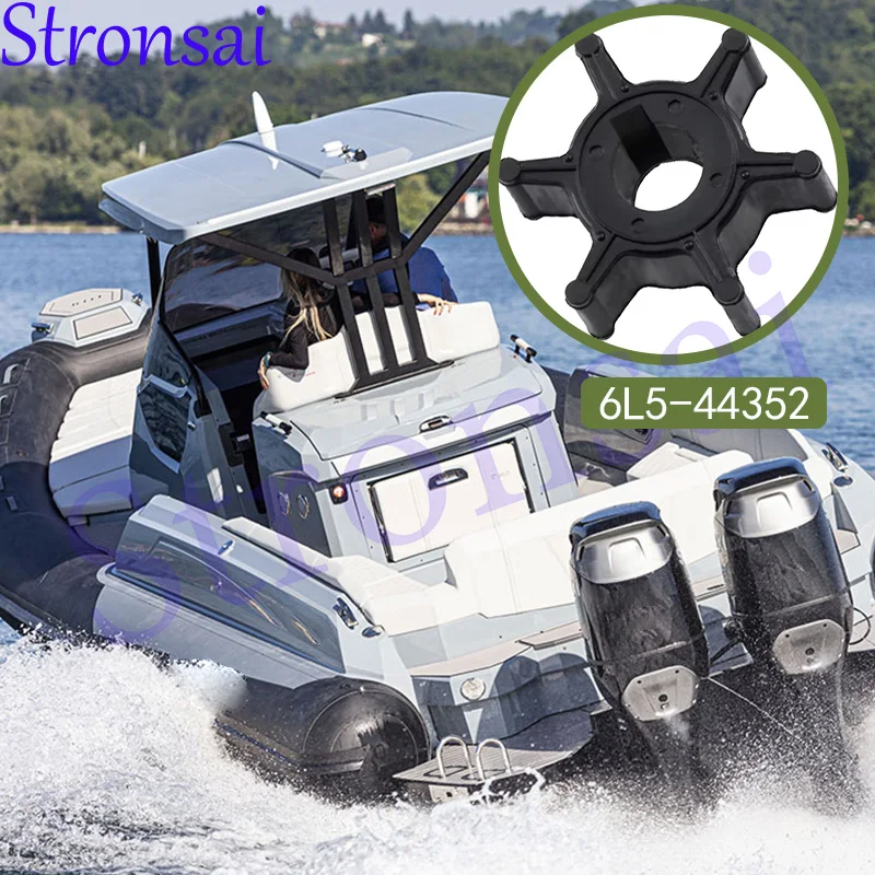 

6L5-44352 Крыльчатка водяного насоса для 4-тактного подвесного двигателя Yamaha 2HP 2.5HP F2A F2B F2.5 2-тактного двигателя 3HP 3 Malta 6L5-44352-00-00