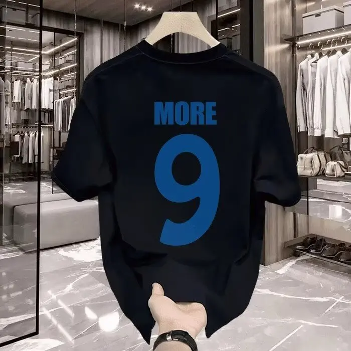 

Fashion brand American printed round neck short-sleeved T-shirt men's top 2025 summer new ins loose casual all-matching T-shirt