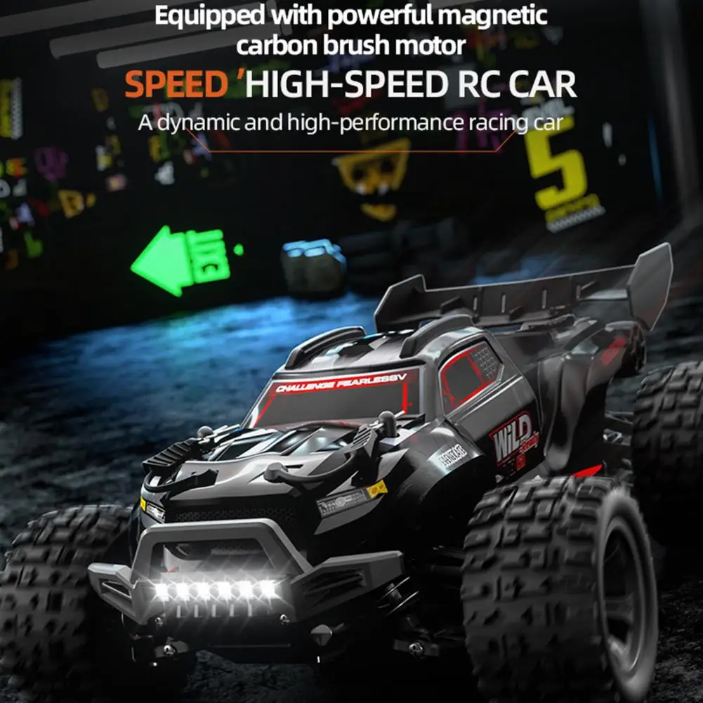 All-terrain Rc Vehicle High Speed 1/18 4wd Off-road Rc Car with Led Light Shock Absorber for Toddlers Electric All-terrain