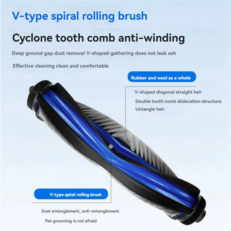 Kit de accesorios de ABVI-15PCS para Robot aspirador Forecovacs Deebot T80, Cepillo Lateral principal, bolsa de polvo, trapo en rodillo, filtro Hepa