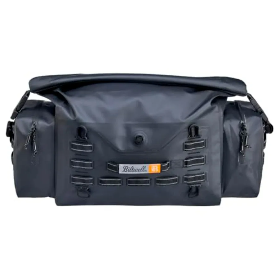 

EXFIL-105 Motorcycle Dry Bag Waterproof 60L Outdoor Riding Storage with Reflective Stripes and Rnforced Handles for Black Grey