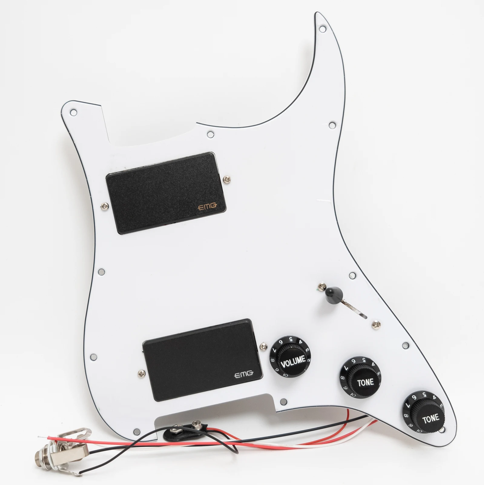 

Guitar Prewired Loaded Pickguard Set HH Humbucker Active Pickups for St Guitars Replacement Parts