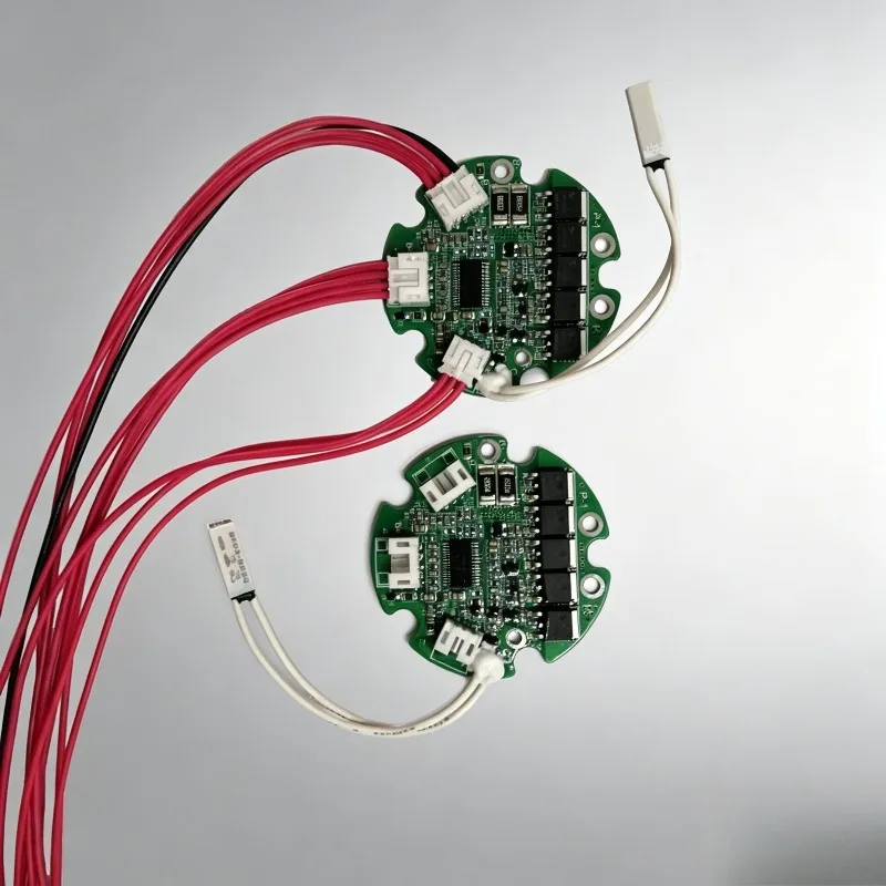 Smart Split Port 10S 36V 20A Round BMS for Bottle Battery Ebike with Temp Sensor