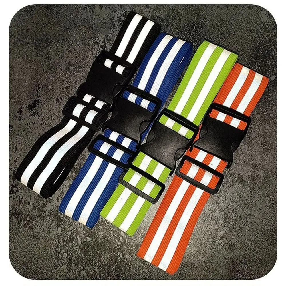 Waist Adjustable Reflective Waistband Belts Elastic 8 Colors Sport Safety Belts 5*1*1cm Night Safety Gear