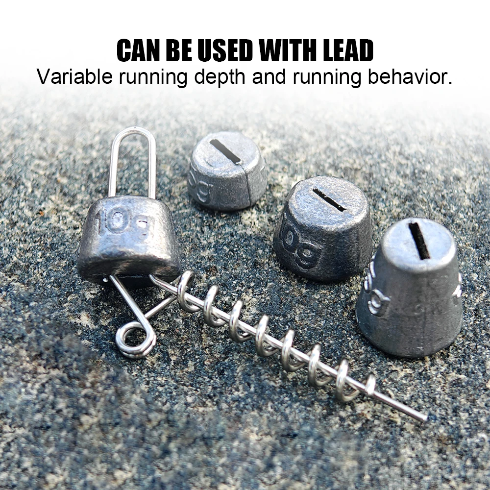 سبينبولير-الضحلة المسمار بايك لا شيء نظام دوران ، دوامة الصيد مع الرصاص غرق ، سوفتبيت تلاعب معالجة ، الوزن 5g ، 7g ، 10g ، 15g ، 20g