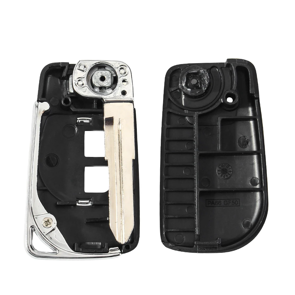 KEYYOU For Suzuki SX4 Swift Grand Vitara Black Key Fob Cover Modified Flip Key Case Cover Replacement Housing Case HU133R Blade