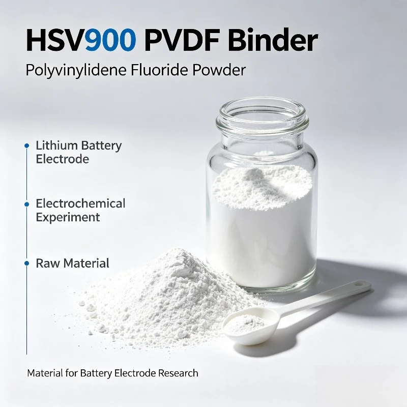Lithium Battery Electrode Use HSV900 Polyvinylidene Fluoride PVDF Binder Raw Material For Electrochemical Experiment