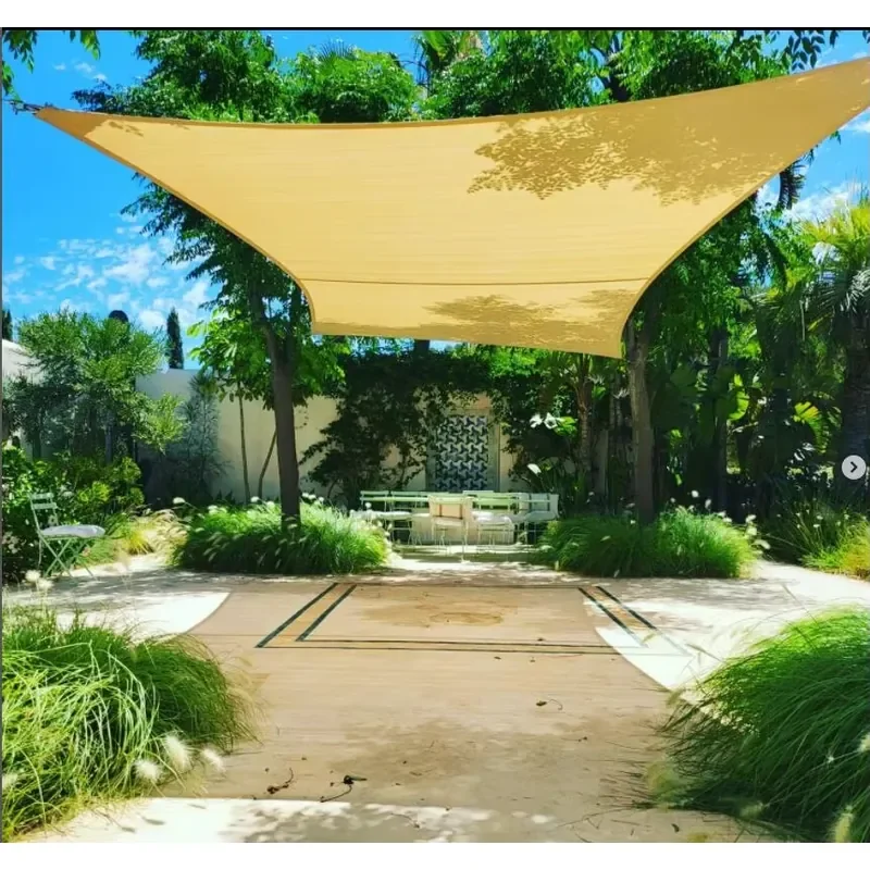 Square 3.6x3.6meter 12x12ft Waterproof Sun Shade Sail Canopy Awning 95% UV Blockage UV & Water Resistant for Outdoor Patio