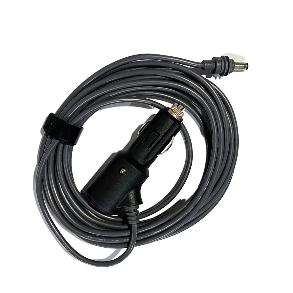 شاحن سيارة صغير مع مفتاح ضوء LED إلى كابل سلك طاقة تيار مستمر يدعم 12-24 فولت 18AWG مصمم خصيصًا 2 م/3 م/5 م