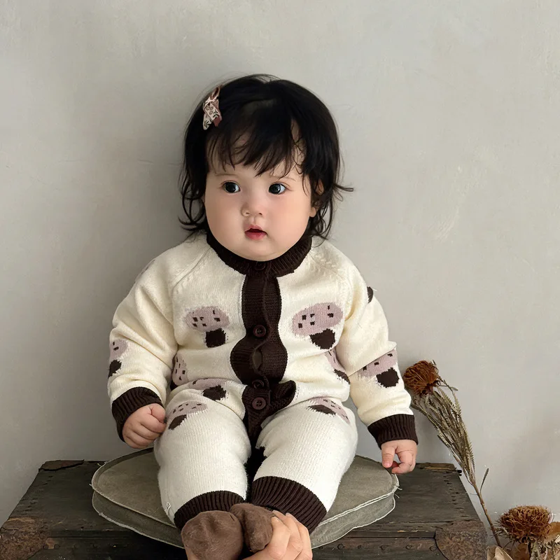 

Rompers One-piece Jumpsuit Spring Autumn Fashionable Cute Sweet Baby Children Grils Boys Outwear Soft Comfortable