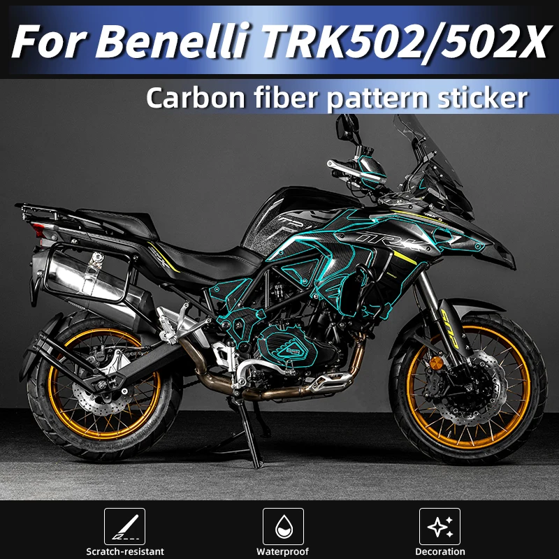 

For 2022 2023 Benelli TRK 502 & 502 X Carbon Fiber Protector Edge-Sealing Anti-Yellowing Easy-Clean Mod Parts