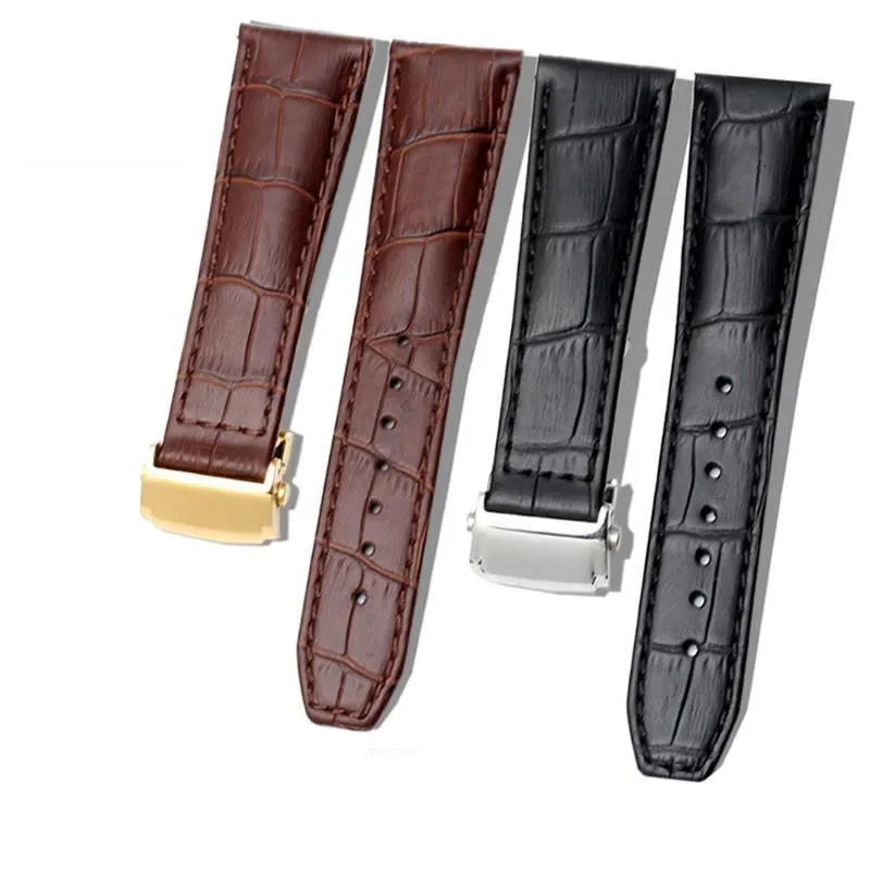 Genuine Leather Watch strap for MAURICE LACROIX Eliros watchband First layer calfskin cow leather band 20mm 22mm folding buckle