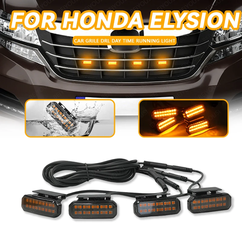 

18LED Front Grille Light FOR HONDA ELYSION Car Daytime Running Light Wheel Eyebrow Lamp For Pickup Offroad 12V