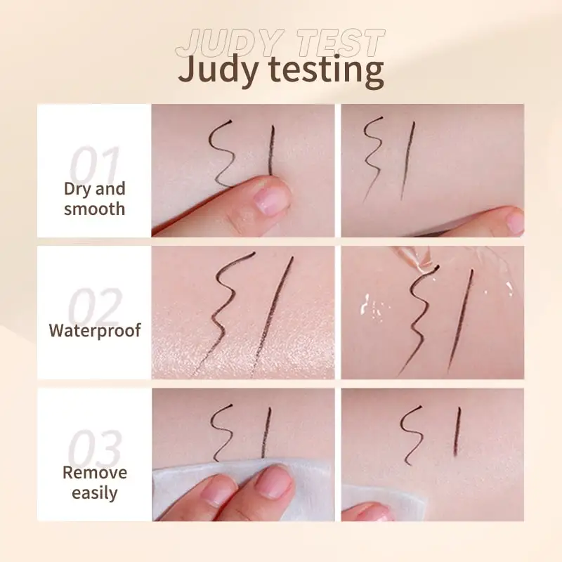 Judydoll Liquid Eyeliner, Ultra Fine Liquid Eyeliner Waterproof with Smooth Strong Fibres, Smudge-proof, Longwearing, Smooth view 3