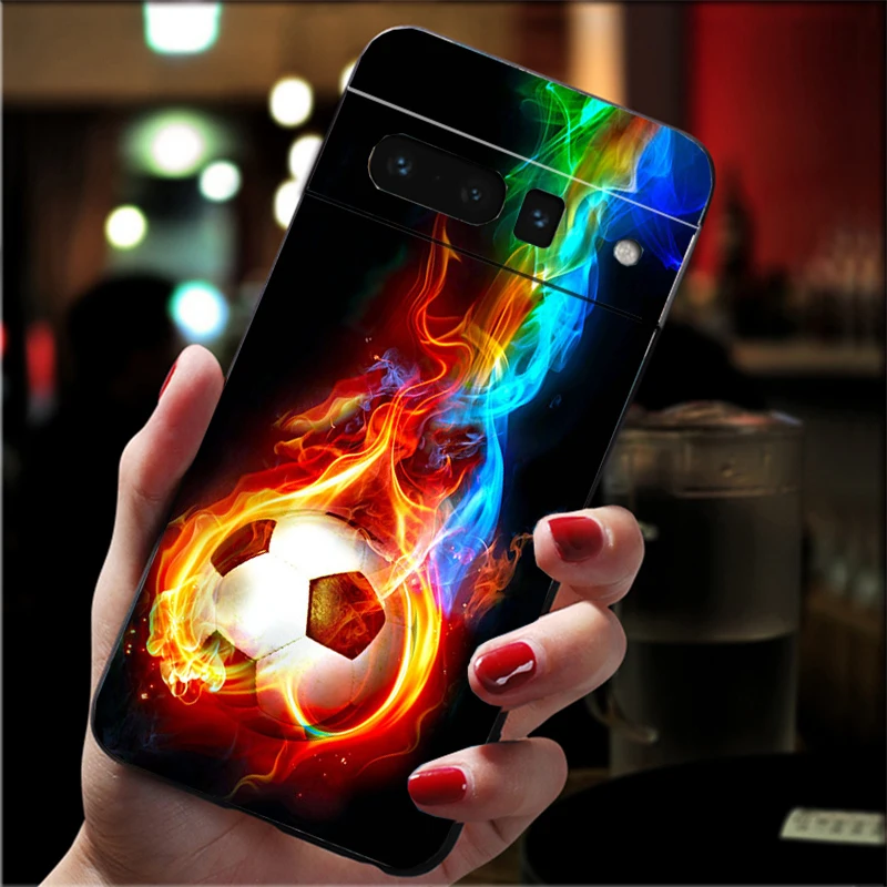 

Phone Case For Google Pixel 10 9 Pro XL 9A 8 7 6 Pro Pixel 8A 7A 6A Pixel 8 7 6 5 Football Sport Field Court