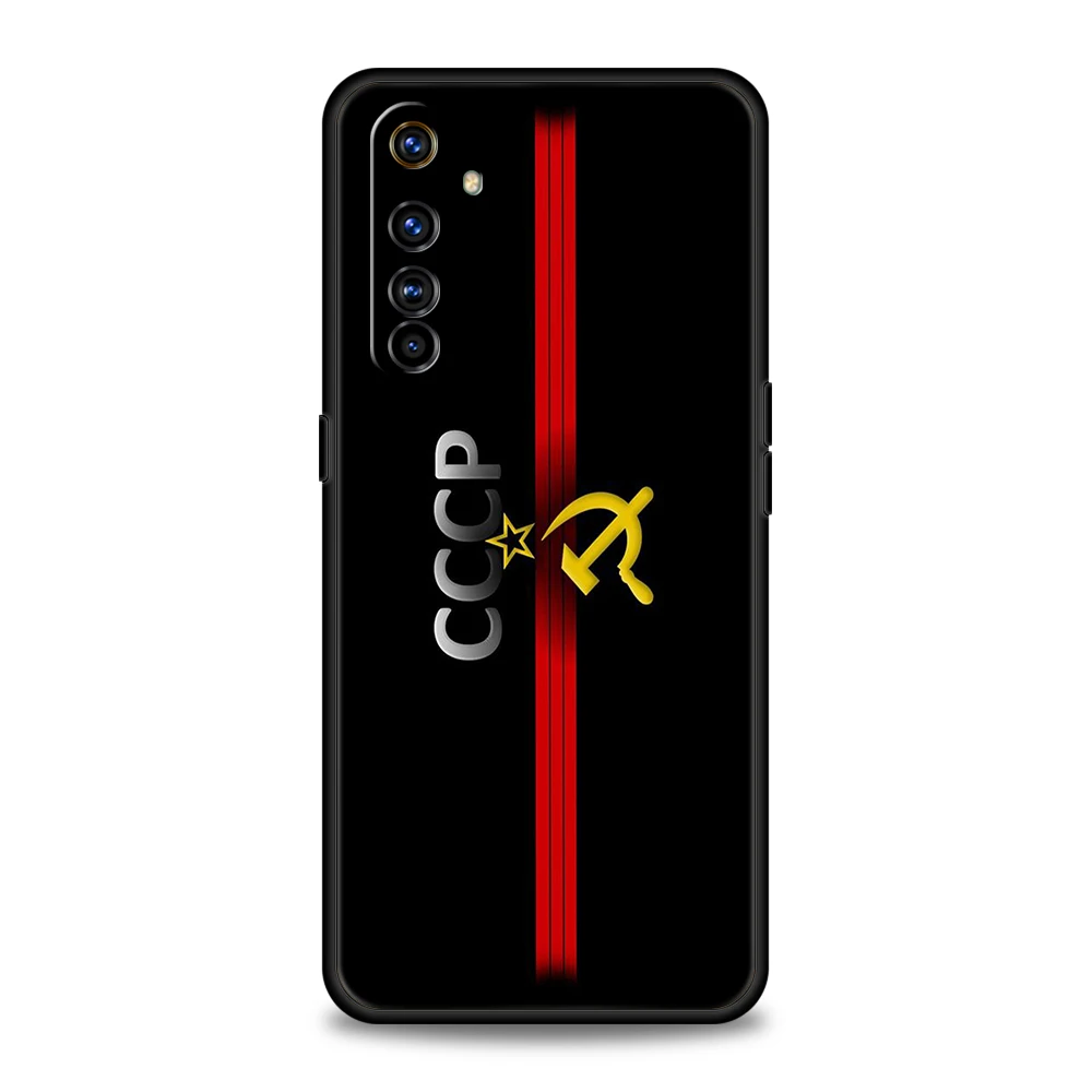 Vintage USSR CCCP Soft Silicone For Realme 8i 9i 9 Pro Plus GT2 Pro C3 6 7 8 Pro C21 C11 C25 Pro 5G Shockproof Phone Cover Coque