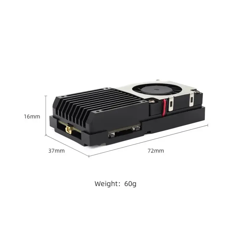 SmCpHGLRC ZEUS 1.2G 4.5W VTX With CNC Shell And Adjustable PIT/25mW/800mW/4.5W Supports 2-8s For Long-range FPV Drone Enthusiast
