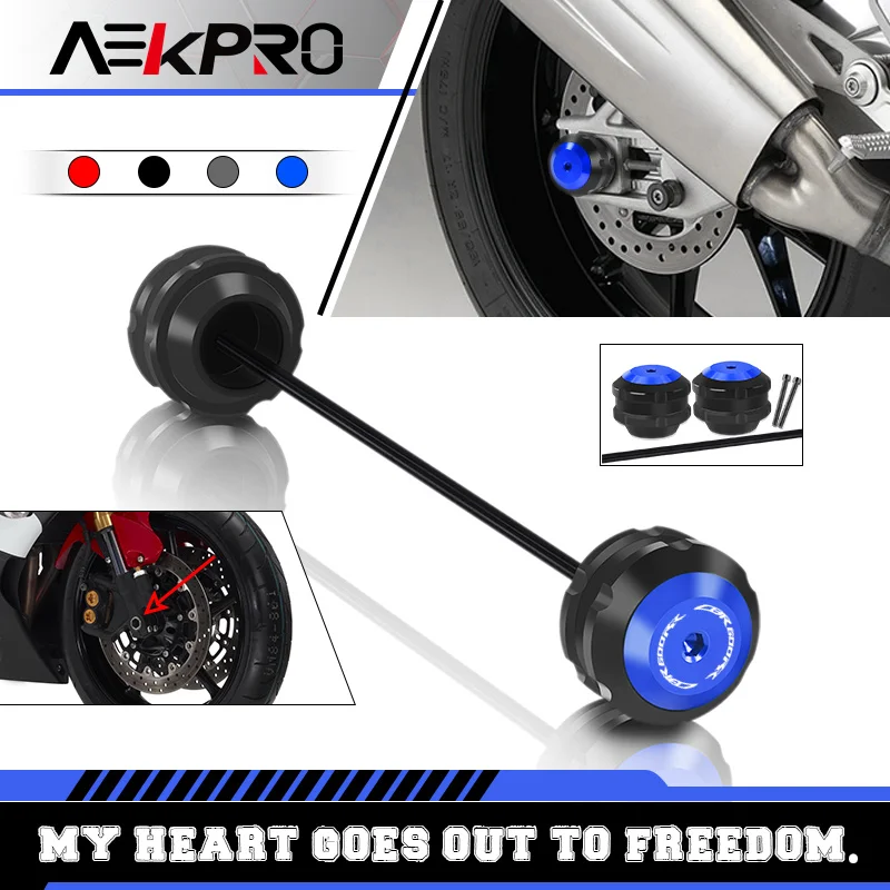 

2025 For CBR600RR cbr600rr CBR 600 RR 09-15 Motorcycle Accessories Front & Rear Wheel Fork Slider Axle Crash Protector Cap Kits