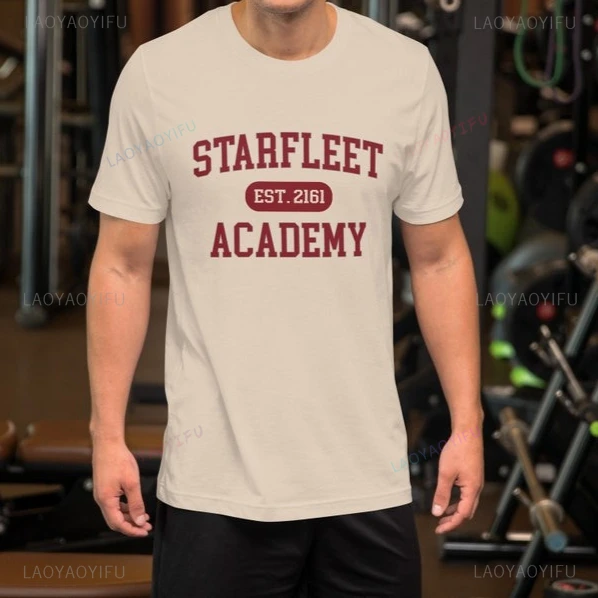 ستارفليت أكاديمية ستار تريك موضوع سلسلة تصميم التي شيرت الخيال العلمي فيلم مروحة عادية موضة رجل الشارع الشهير Y2K المرأة تيز #2