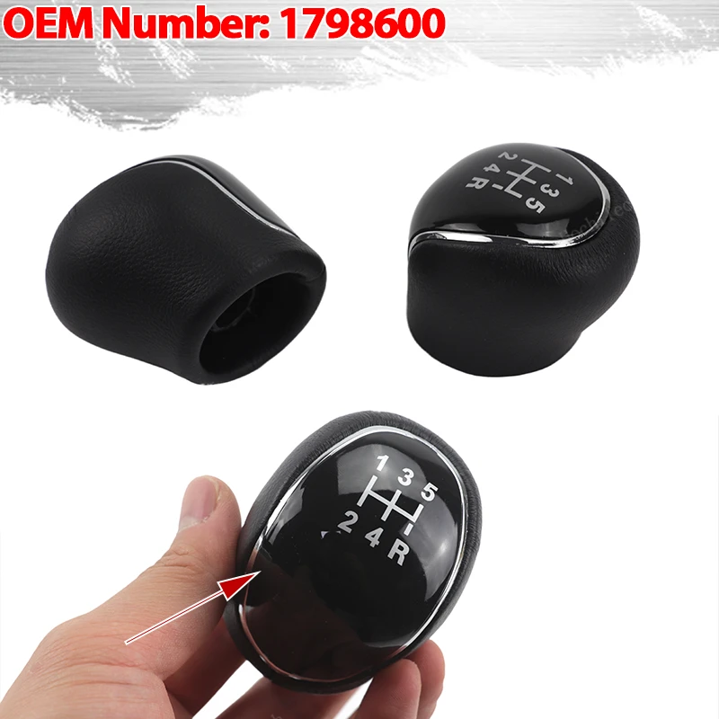 5/6 Gearbox Handles Gear Shift Knob Stick Lever Head for Ford S-Max C-Max Kuga Galaxy Mondeo 4 Mk4 Transit Tourneo Connect Focus