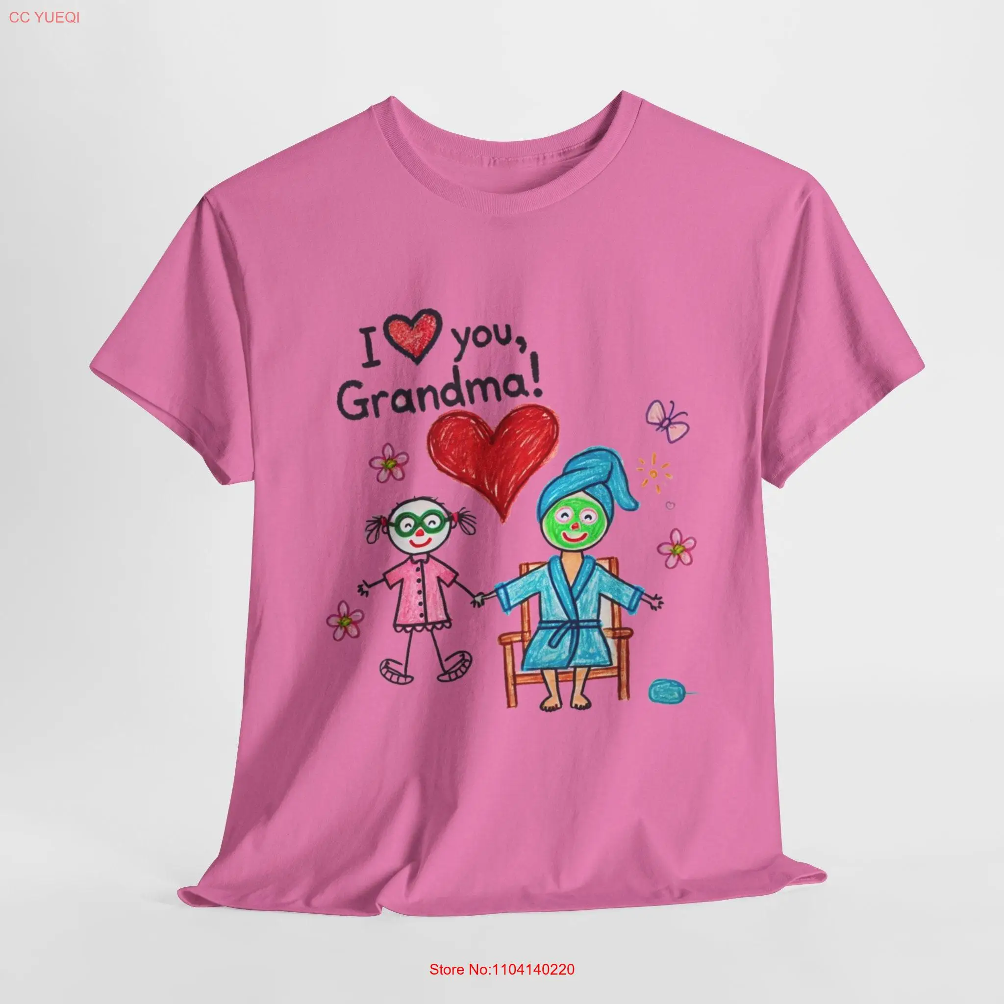 

Spa Day Smiles I Love You Grandma T Shirt long or short sleeves