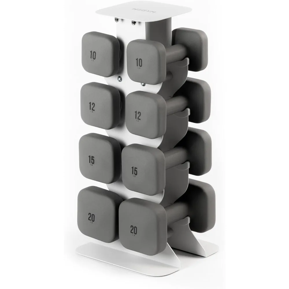 دمبل، مضاد للانزلاق، مضاد للانزلاق، مقابض سميكة، أوزان مجانية، دمبل مربعة للتدريبات الآمنة في المنزل #3