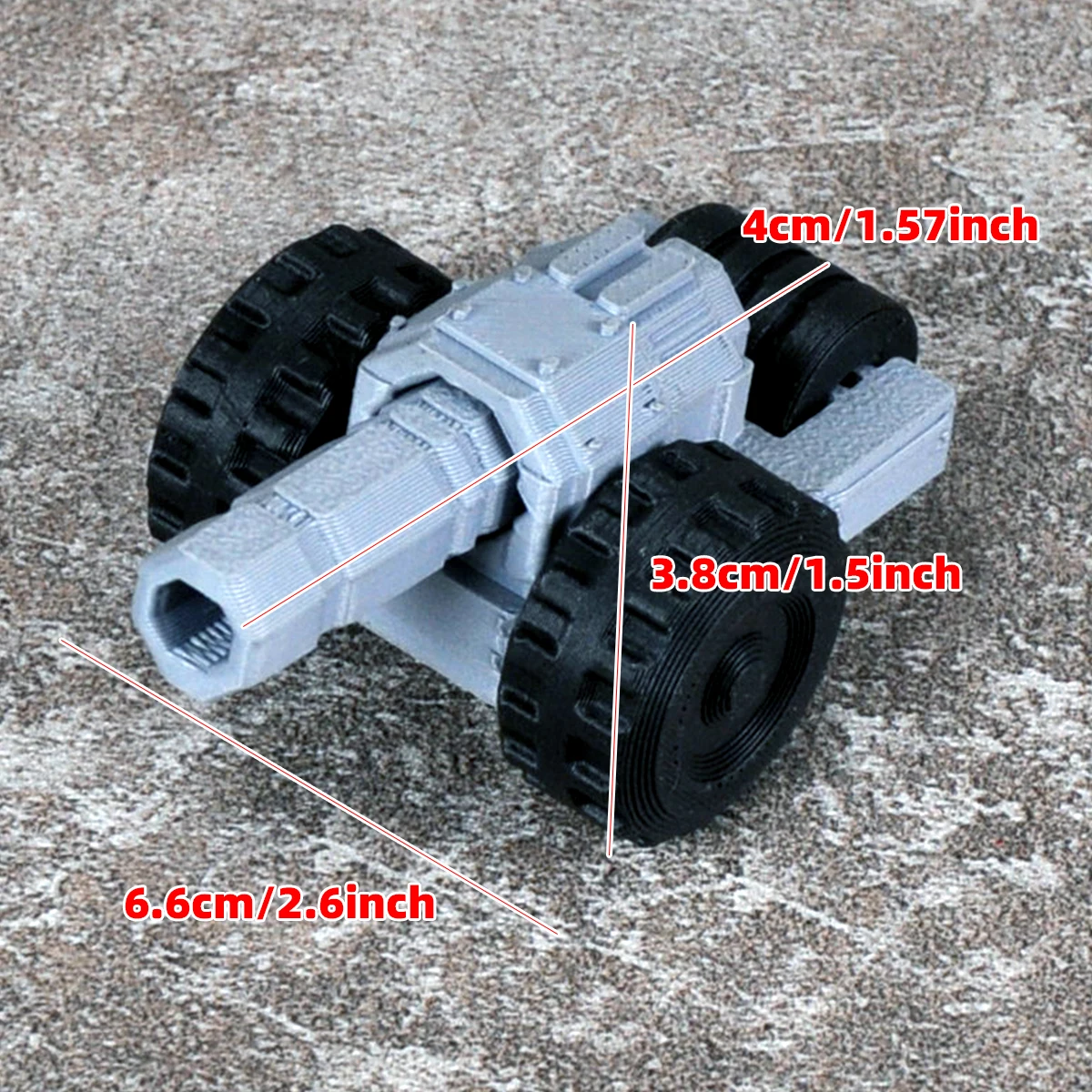 Assembly Scale Set Static plastic cannon loose cannon artillery howitzer 3pcs