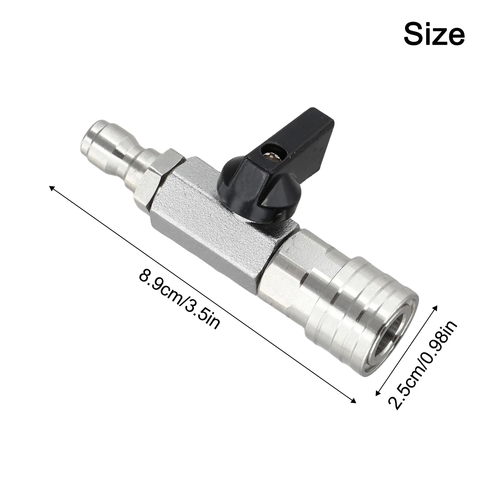 Reliable Ball Valve with Quick Connect Fitting for High Pressure Washer Use in Car Washing Deck Cleaning and Outdoor Maintenance