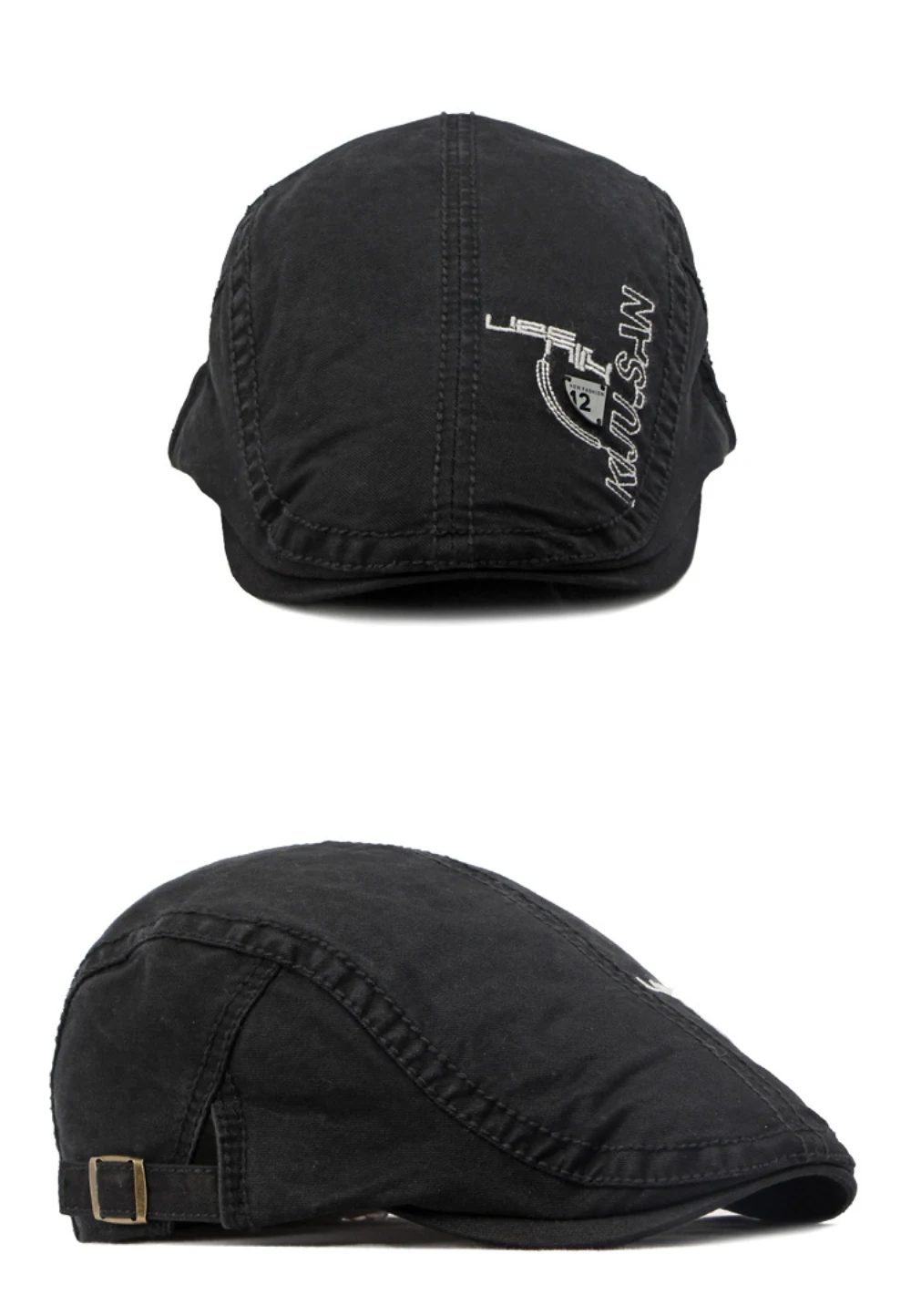 HT4636 Baskenmützen 100% Baumwolle Frühling Sommer Mütze für Herren Damen Künstler Maler Baskenmütze Herren Damen Ivy Flat Cap Verstellbare Baskenmütze – Detail 4