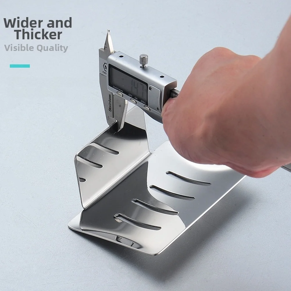 Space Saving Soap Container Soap Drainage Soap Tray Stainless Soap Dish Strong Sticky Backing Easy Installation