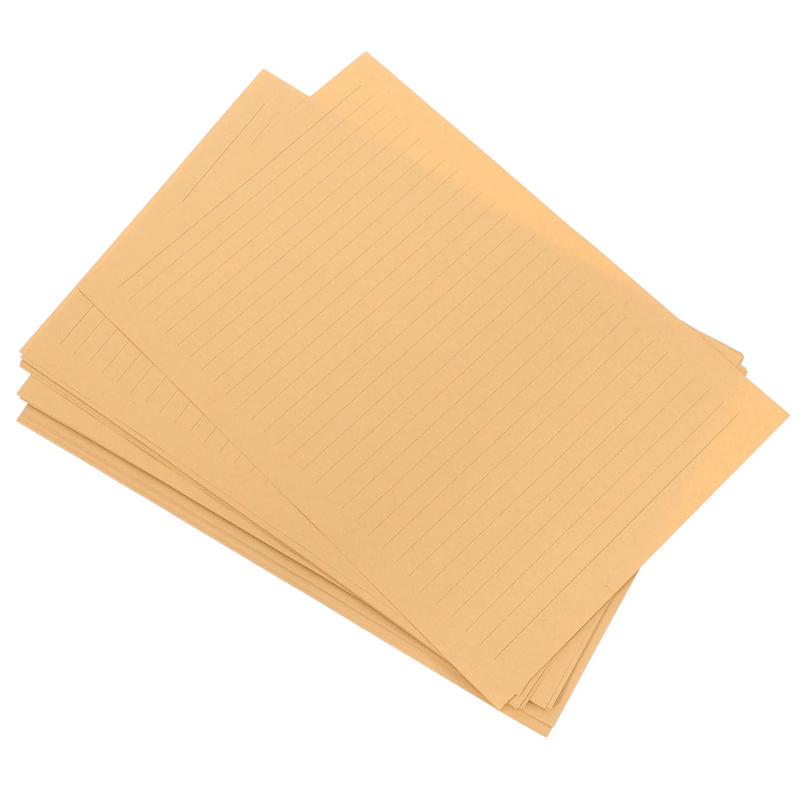 50Sheets Style Kraft Letter Paper Blank Writing Paper Decorative Stationery for Letter Writing Notes Sketches