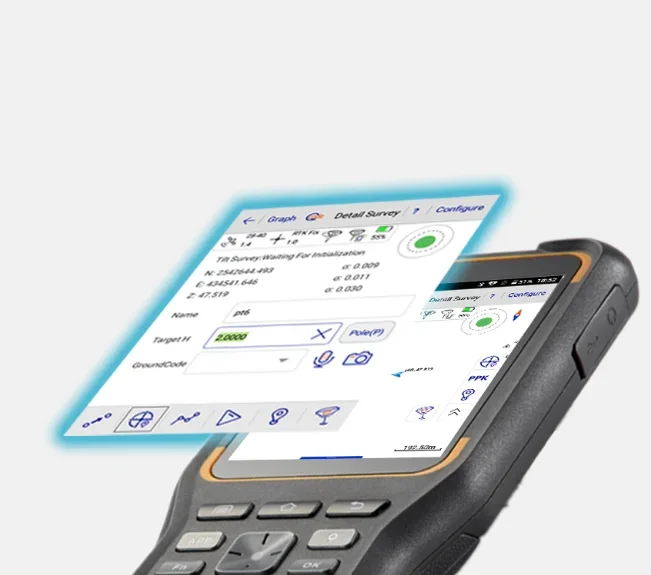 Powerful RTK Field  UpdatableSoftware Hi-survey Android OS Data Collecting APP Program for RTK GNSS Surveying Job
