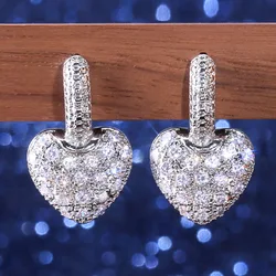 2022 Trend Dangle Earrings for Women Temperament Elegant Female Accessories with Shiny CZ Wedding Party Statement Jewelry Gift