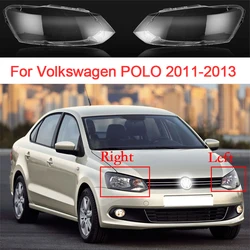 Car Headlight Glass For Volkswagen Polo 2011 2012 2013 Lens Cover Transparent Lampshade Shell Car Accessories