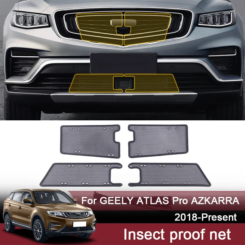 Car Insect Proof Net For Geely Altas Emgrand X7 Sport Pro Azkarra Water Tank Cover Racing Grid Protective Net Condenser Protect