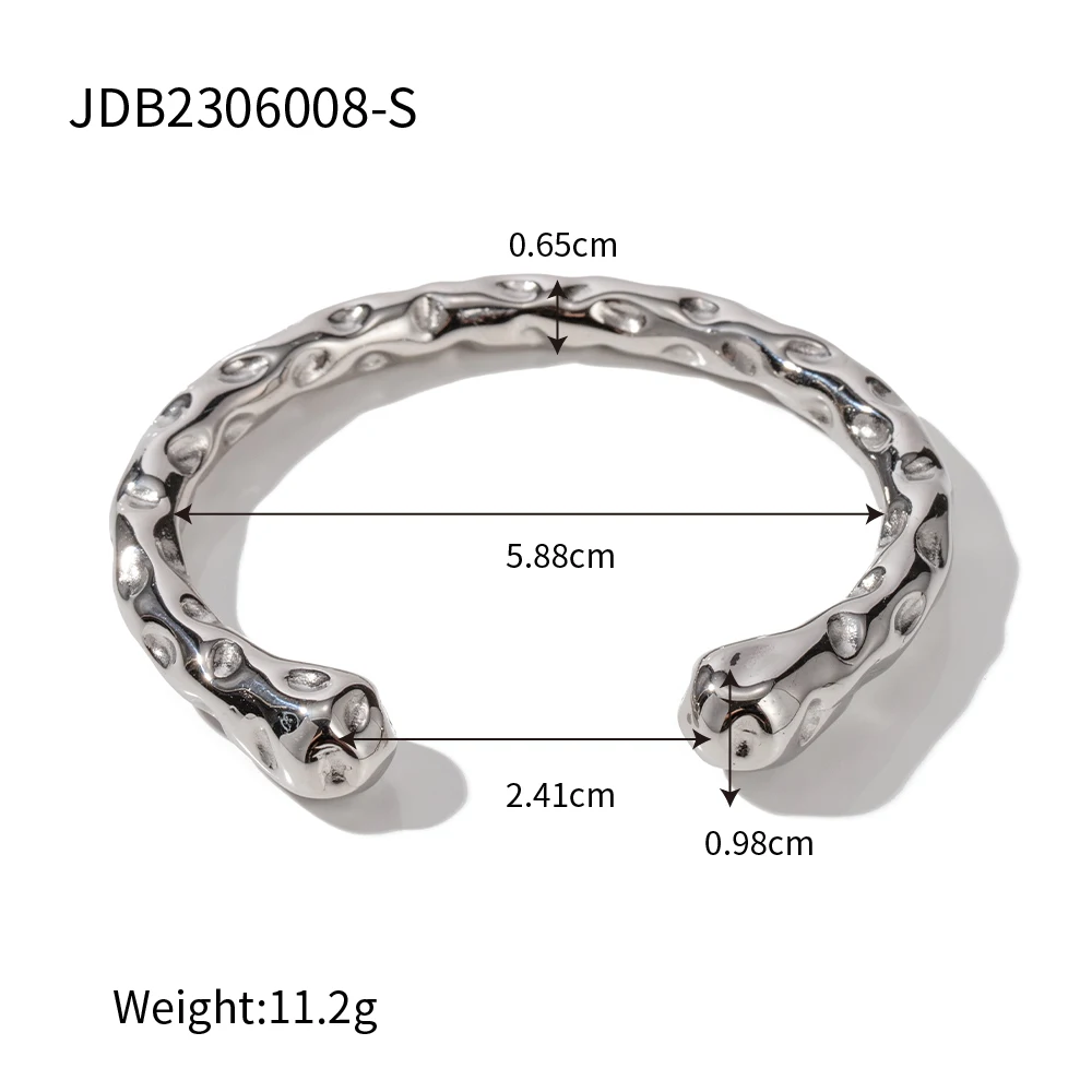 Women's Geometric Stainless Steel Cuff Bracelet