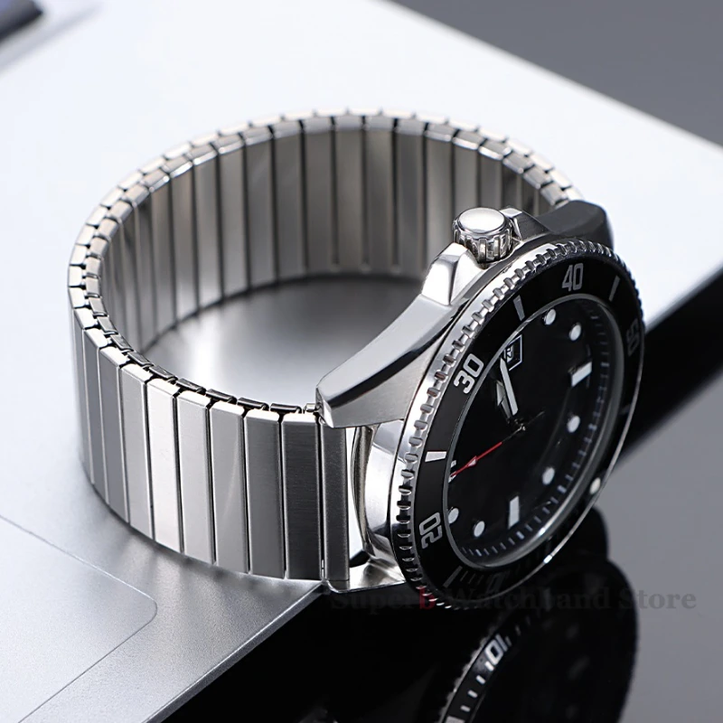 14 مللي متر 16 مللي متر 18 مللي متر 20 مللي متر 22 مللي متر الفولاذ المقاوم للصدأ مطاطا تمتد حزام ل سوار ساعة ذكية الرجال النساء المعادن التوسع حزام اكسسوارات