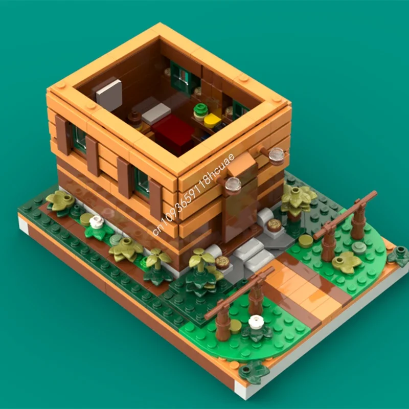 700pcs MOC Little Cabin  Building Blocks to Develop Patience and Concentration STEM Educational Constructing Christmas toy Gift