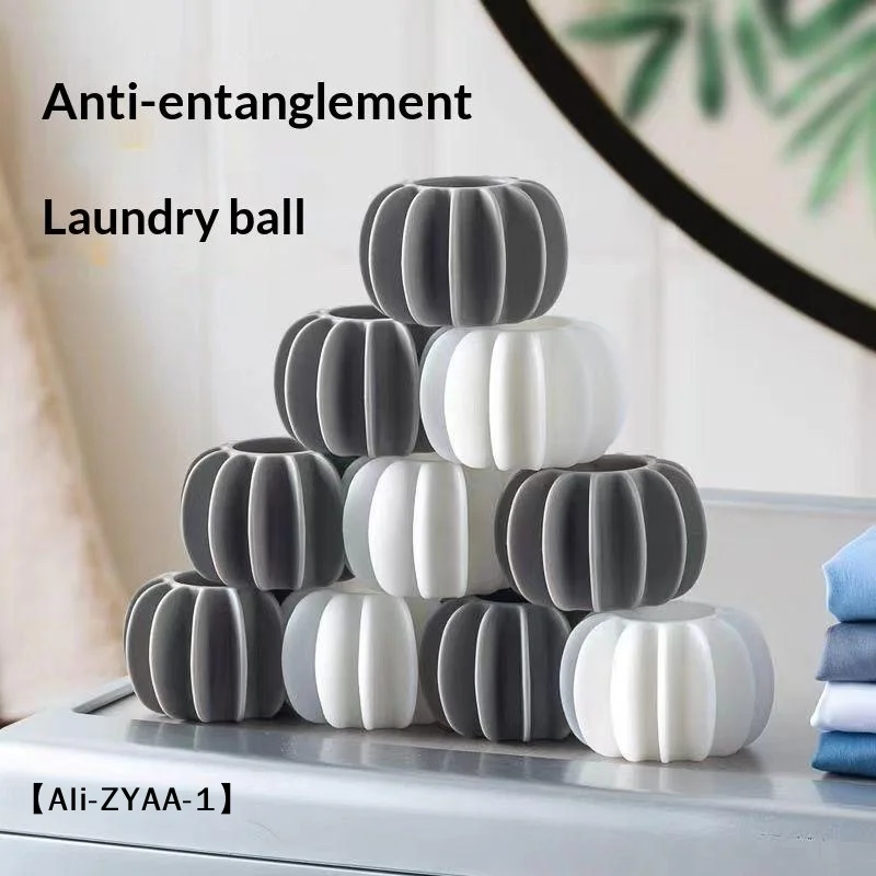 【A】Anti-Tangling Laundry Balls Reusable Washing Machine, Reduce Clothes Knots Detangling Dryer Cleaning Accessory