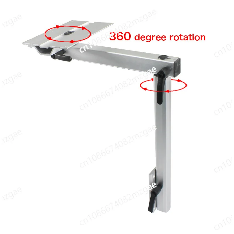 Aluminum Alloy Movable Table Leg 360° Rotation Adjustment Height Then Disassembly Suitable for Camping RV Accessories Load 50kg