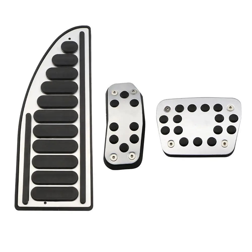 Auto Pedals Car Pedals Fit for Ford Fiesta MK7 2009 - 2015 AT MT Accelerator Gas Pedal Cover Aluminium Alloy Rubber