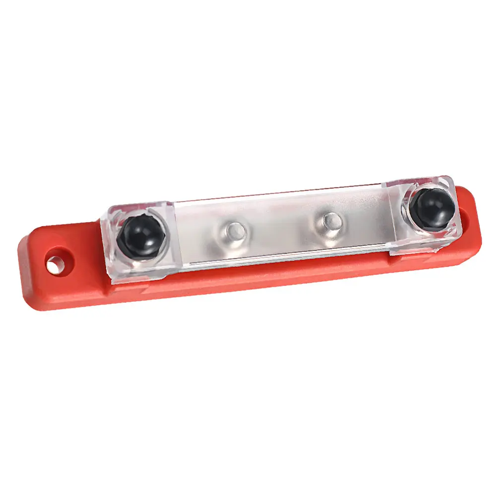 

RV Yacht Busbar Single Row Terminal Block M6 Red Power Distribution Marine Boat Junction Cover