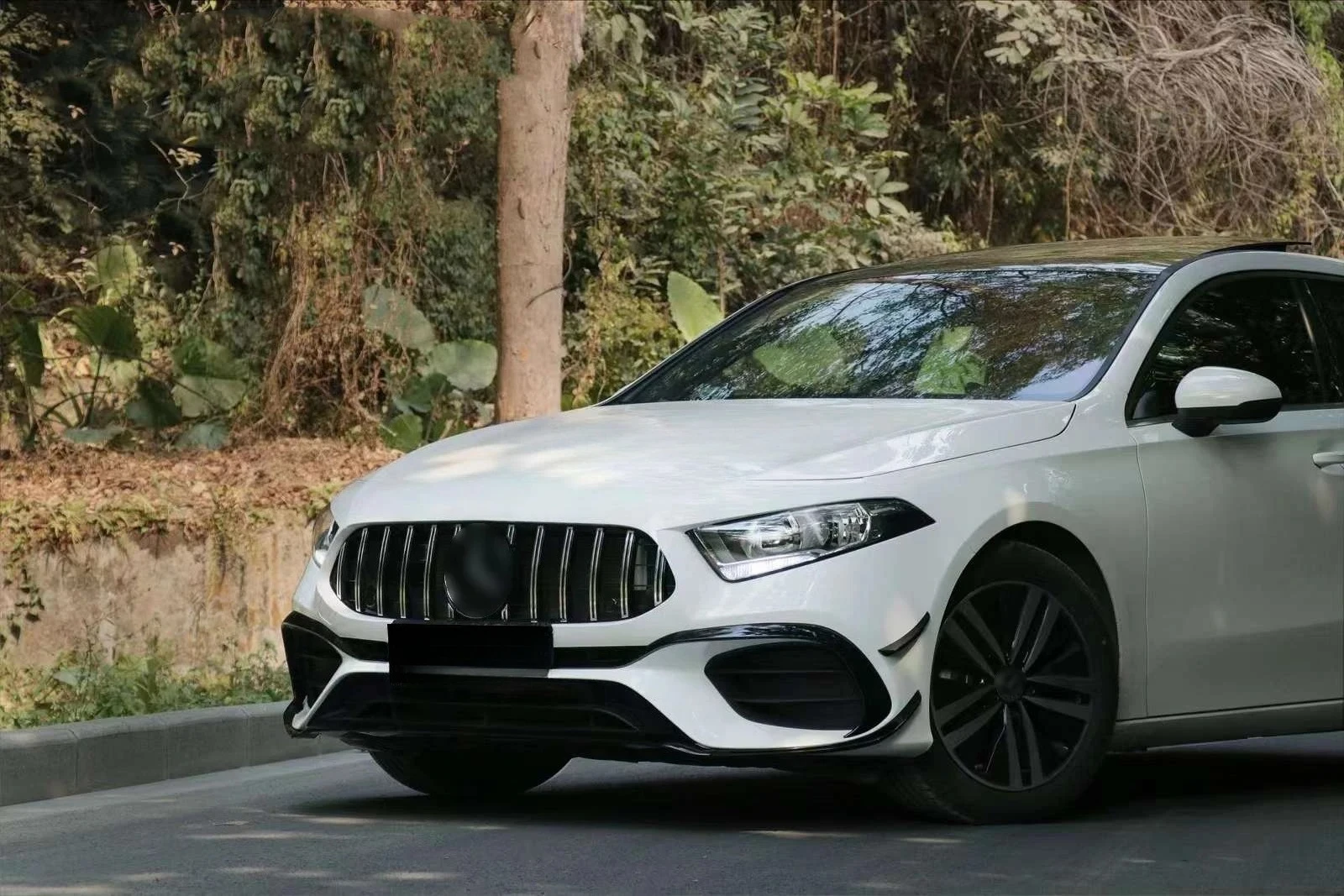 Coche Cc para W177 2019+, actualización Clase A a kit de carrocería 45S AMG, conjunto de parachoques delantero