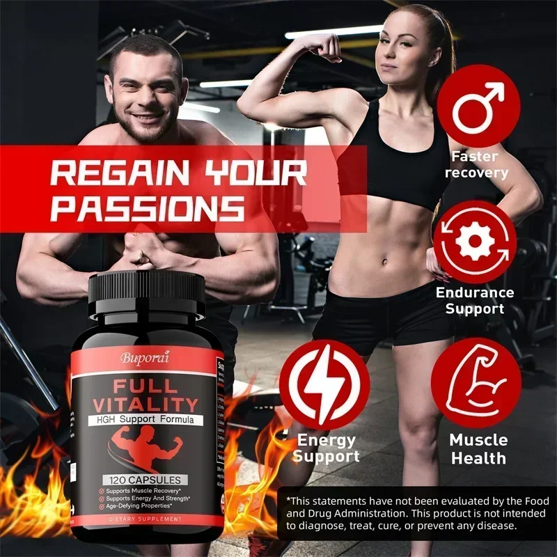 Full Vitality Supplement - Anti-aging, Promote Muscle Growth and Recovery, Improve Endurance, Enhance Energy, Maintain VitalityS - Image 5