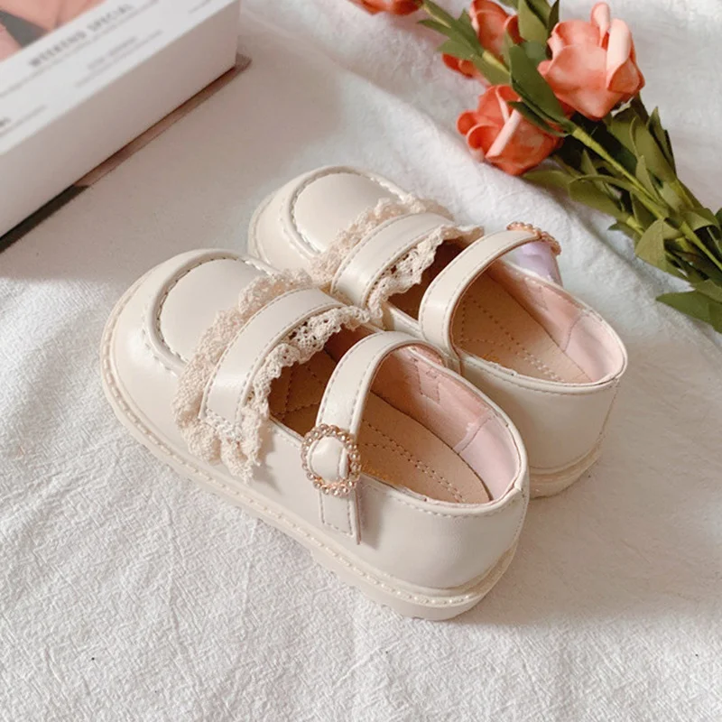 Baby Toddler Girls Shoes Fashion Cute Sweet Fun Airy Simplicity Flat Shoes Baby Leather Shoes