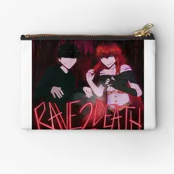 Kets4Eki Asteria Rave2Death  Zipper Pouches Money Underwear Key Men Panties Women Socks Packaging Bag Pure Small Pocket Wallet