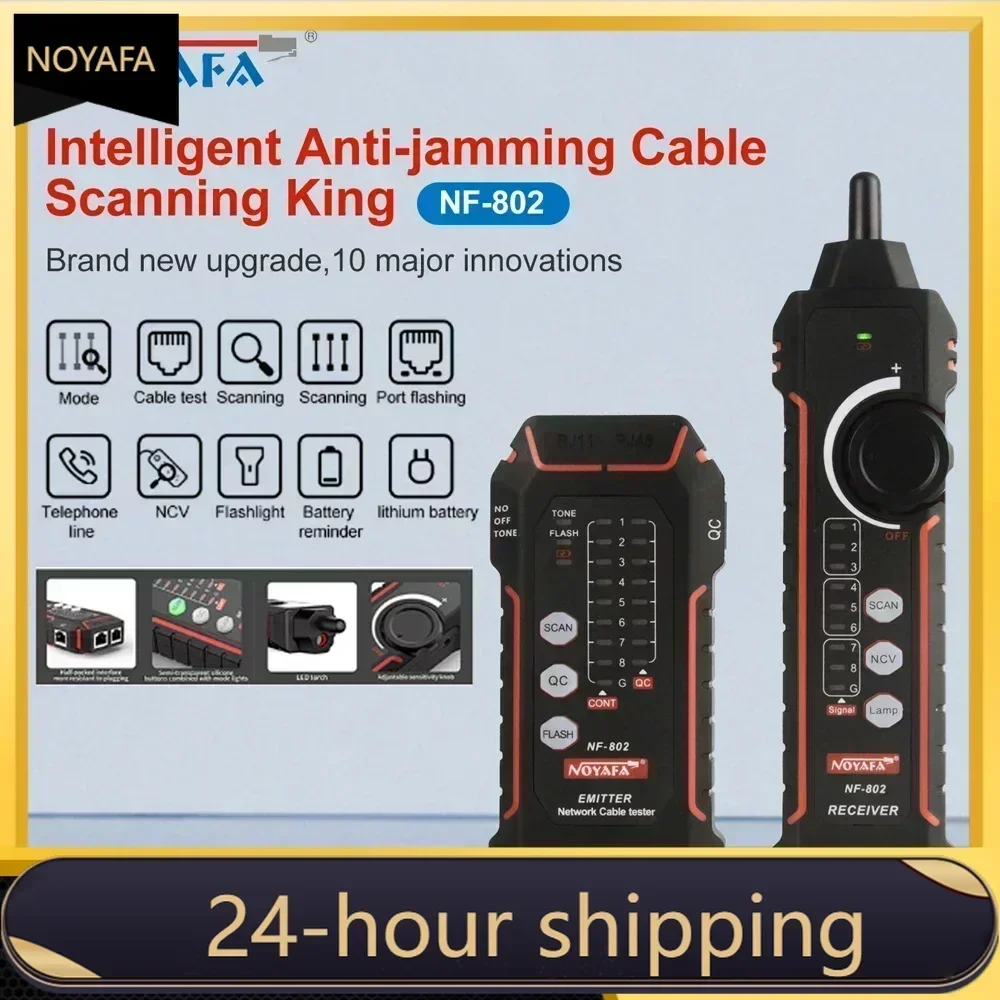 11.11 promoção noyafa NF-802 lan testador rede fio tracer cabo rastreador rj45 rj11telefone linha localizador reparação networki