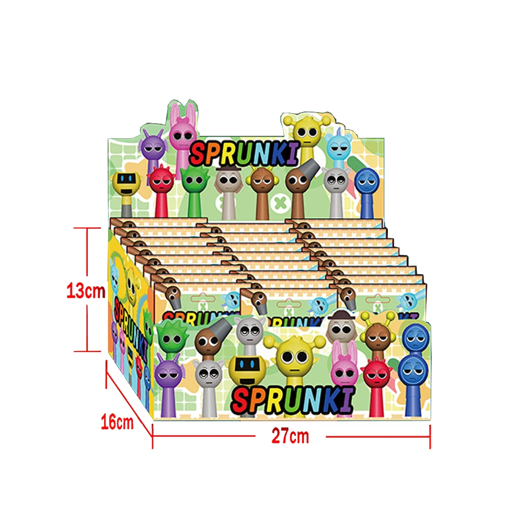 Latest Popular Sprunki Plush Rhythm Box Blind Bag Creative Cartoon Figurine Figurine Figurine Blind Box Gift