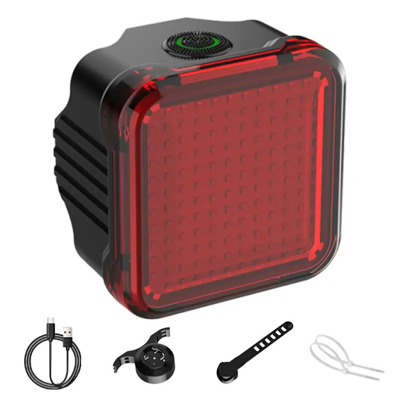 

Tail Light For Bike Cycle Rear Warning Lamp Long Battery Life Multi-dynamic Expressions LED Warning Lighting Cycling Accessories