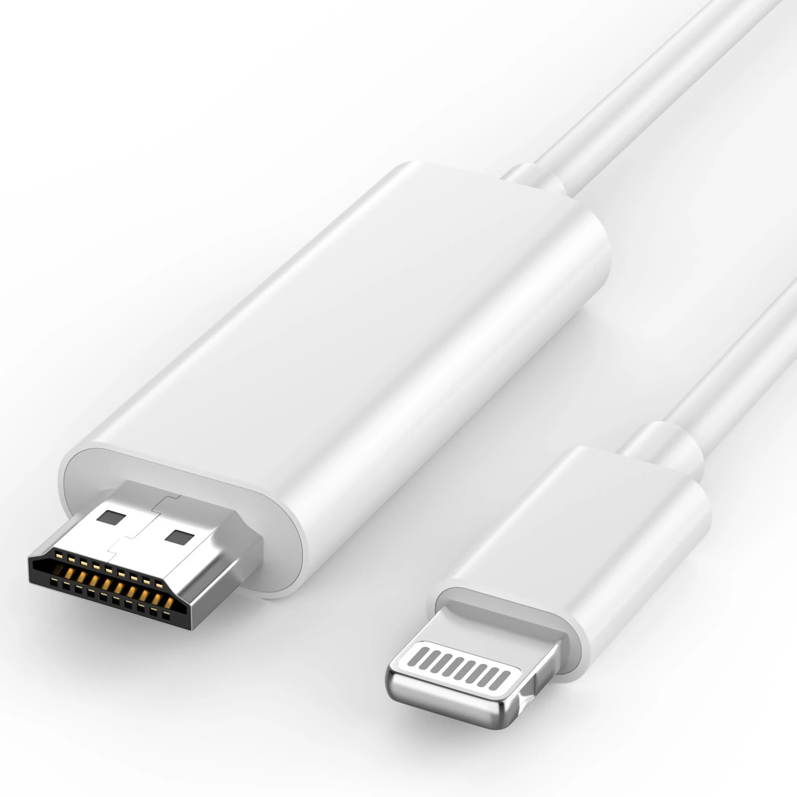 HDTV Cable For iPhone 14 13 1080P Digital AV Adapter Sync Screen Connector HDMI-Compatible Cable HD Video Projector Monitor